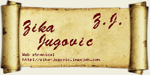 Žika Jugović vizit kartica